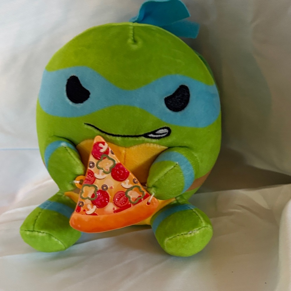 Green and Blue Plush Turtle Toy